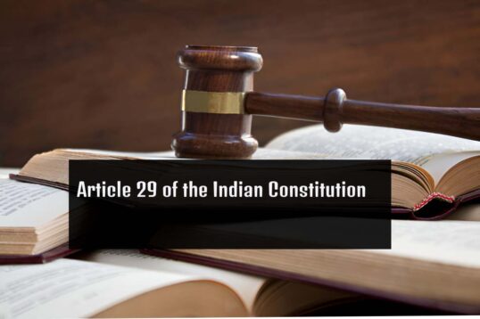 Article 29 of the Indian Constitution