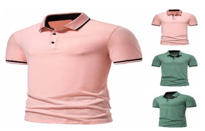 Mens T Shirt With Collar 