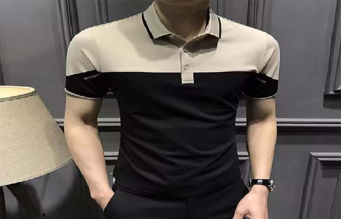 Mens T Shirt With Collar